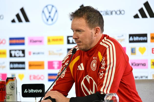 German national coach Coach Julian Nagelsmann GER Portrait Press conference iam 29 03 2026 m ahead of the DFB Laenderspiel Germany GER vs Ghana GHA friendly test match on 30 03 2026 DFL REGULATIONS PROHIBIT ANY USE OF PHOTOGRAPHS AS IMAGE SEQUENCES AND OR QUASI VIDEO DFB Laenderspiel Germany GER vs Ghana GHA