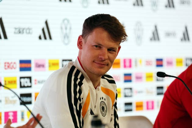 29 03 26 DFB Press Conference Germany, Stuttgart, 29 03 2026, Football, National Team 2026, DFB Germany, Press Conference Alexander Nübel