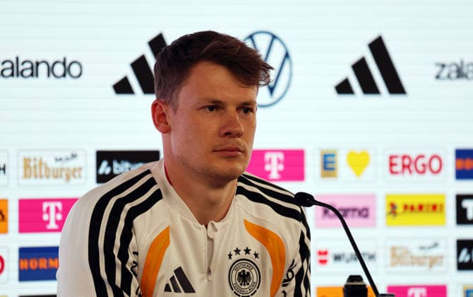 29 03 26 DFB Press Conference Germany, Stuttgart, 29 03 2026, Football, National Team 2026, DFB Germany, Press Conference Alexander Nübel