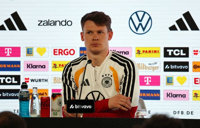 29 03 26 DFB Press Conference Germany, Stuttgart, 29 03 2026, Football, National Team 2026, DFB Germany, Press Conference Alexander Nübel
