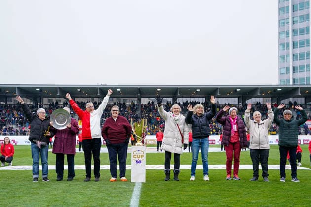 Switzerland AXA Womens Cup Final 2025 26, BSC YB Women vs Servette FC Chenois Feminin Schützenwiese, Winterthur Team Sion, first Cup winner 50 years ago Copyright: xDanielaxPorcellix