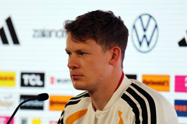 29 03 26 DFB Press Conference Germany, Stuttgart, 29 03 2026, Football, National Team 2026, DFB Germany, Press Conference Alexander Nübel