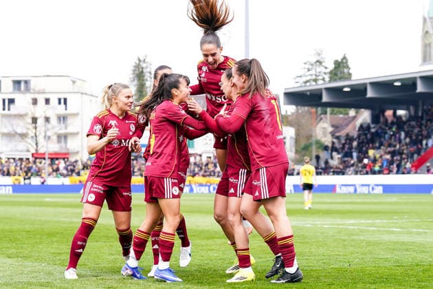 Switzerland AXA Womens Cup Final 2025 26, BSC YB Women vs Servette FC Chenois Feminin Schützenwiese, Winterthur Paula Serrano 19 Servette Goal celebration, first goal Copyright: xDanielaxPorcellix