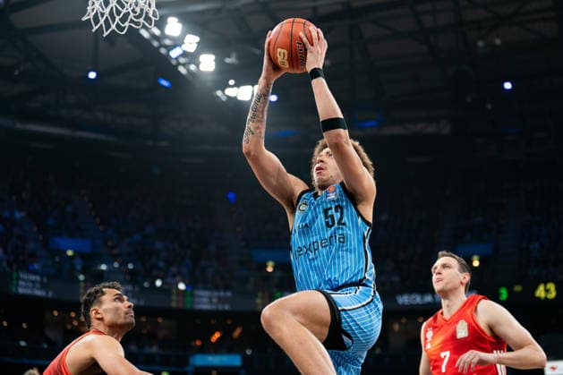 Zacharie Perrin Veolia Towers Hamburg, 52 at the Dunk, GER, Veolia Towers Hamburg vs FC Bayern Muenchen Basketball, Basketball, Bundesliga, Matchday 22, Season 2025 2026, 29 03 2026 GER, Veolia Towers Hamburg vs FC Bayern Muenchen Basketball, Basketball, Bundesliga, Matchday 22, Season 2025 2026, 29 03 2026 Hamburg Copyright: xEibner-Pressefoto MaxxVincenx EP_MVN