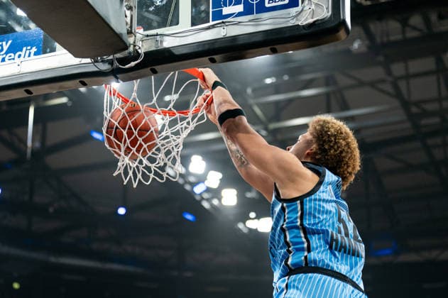 Zacharie Perrin Veolia Towers Hamburg, 52 at the Dunk, GER, Veolia Towers Hamburg vs FC Bayern Muenchen Basketball, Basketball, Bundesliga, Matchday 22, Season 2025 2026, 29 03 2026 GER, Veolia Towers Hamburg vs FC Bayern Muenchen Basketball, Basketball, Bundesliga, Matchday 22, Season 2025 2026, 29 03 2026 Hamburg Copyright: xEibner-Pressefoto MaxxVincenx EP_MVN