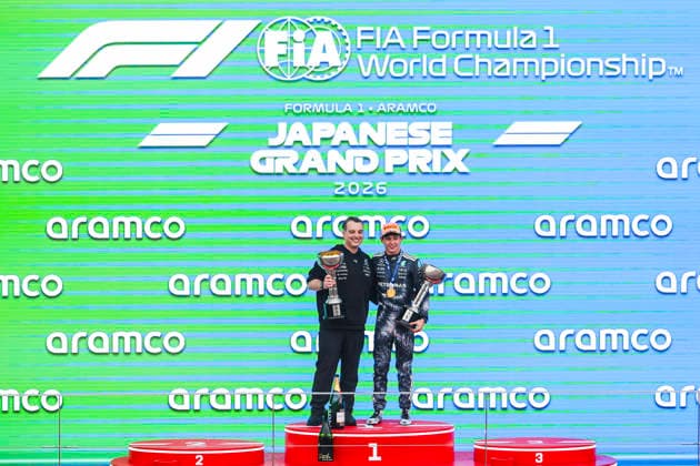 March 29, 2026, Suzuka, Mie, Japan: podium, top three, formula 1, f1, japanese grand prix, suzuka circuit, celebration, winner, ceremony, motorsport, zcontractphotographer, zselect Suzuka Japan - ZUMAh201 20260329_zsp_h201_045 Copyright: xYichinxHoux