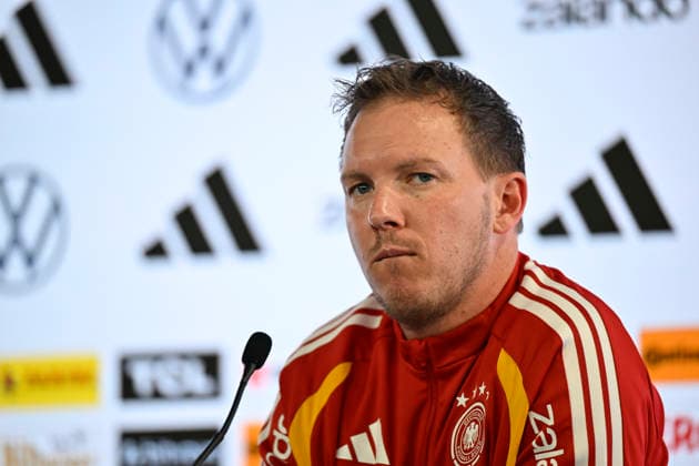 National coach Coach Coach Julian Nagelsmann GER Portrait Press conference iam 29 03 2026 m ahead of the DFB Laenderspiel Germany GER vs Ghana GHA friendly match test match on 30 03 2026 DFL REGULATIONS PROHIBIT ANY USE OF PHOTOGRAPHS AS IMAGE SEQUENCES AND OR QUASI VIDEO DFB Laenderspiel Germany GER vs Ghana GHA