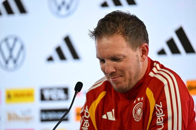 National coach Coach Coach Julian Nagelsmann GER Portrait Press conference iam 29 03 2026 m ahead of the DFB Laenderspiel Germany GER vs Ghana GHA friendly match test match on 30 03 2026 DFL REGULATIONS PROHIBIT ANY USE OF PHOTOGRAPHS AS IMAGE SEQUENCES AND OR QUASI VIDEO DFB Laenderspiel Germany GER vs Ghana GHA