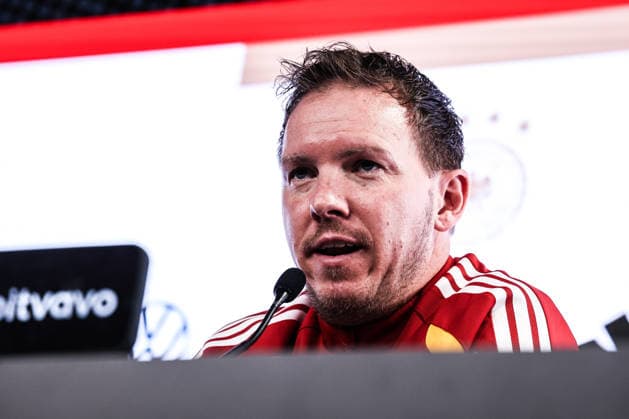 Sport, Football, UEFA international match Press conference Germany before the friendly match against Ghana 29 03 2026, MHP Arena Stuttgart Julian Nagelsmann Coach, Germany Stuttgart MHP Arena Baden Württemberg Germany