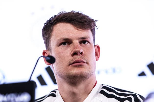 Sport, Football, UEFA international match Press conference Germany before the friendly match against Ghana 29 03 2026, MHP Arena Stuttgart Alexander Nübel Germany, 12 Stuttgart MHP Arena Baden Württemberg Germany