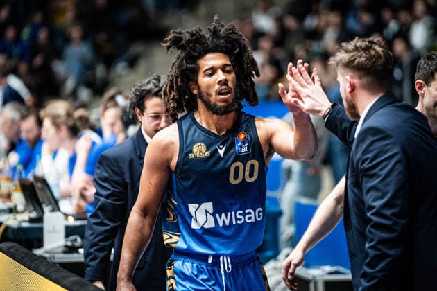 29 03 2026, xhfmx, Basketball easyCredit BBL Bundesliga, Frankfurt Skyliners Rostock Seawolves Tyger Campbell Skyliners Frankfurt DFL DFB REGULATIONS PROHIBIT ANY USE OF PHOTOGRAPHS as IMAGE SEQUENCES and or QUASI VIDEO Frankfurt am Main