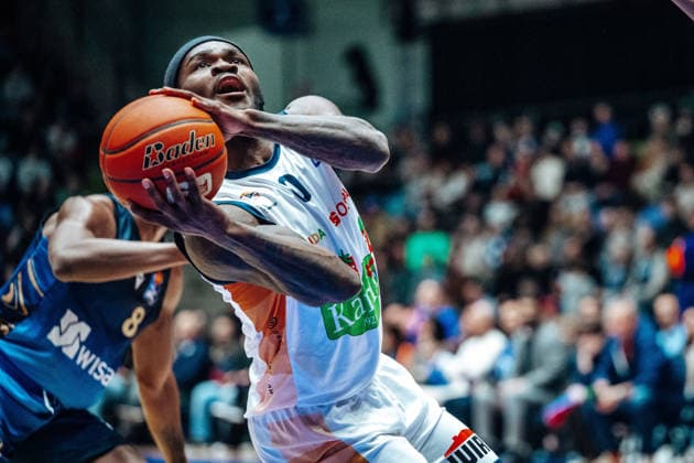 TJ Crocket Jr Rostock Seawolves 0 GER, Skyliners Frankfurt vs Rostock Seawolves, easycredit BBL, Bundesliga, Matchday 26, Season 2025 2026 29 03 2026 Eibner Pressefoto Attila Ziga GER, Skyliners Frankfurt vs Rostock Seawolves, easycredit BBL, Bundesliga, Matchday 26, Season 2025 2026 29 03 2026 Frankfurt am Main Copyright: xEibner-Pressefotox EP_AZA