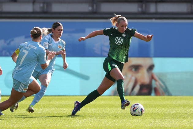 VfL vs Berlin, BL Women Wolfsburg, 29 03 2026, Football, Women, Google Pixel Bundesliga, Season 2025 2026, VfL Wolfsburg vs FC Union Berlin, Ella Paddemors VfL Wolfsburg AOK Stadion Niedersachsen Germany