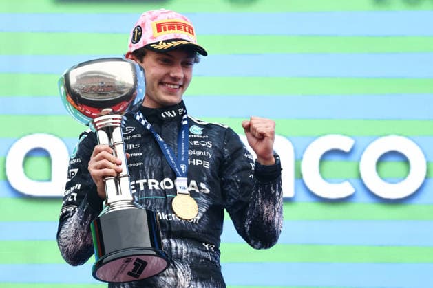 F1 Japanese Grand Prix 2026 Andrea Kimi Antonelli of Mercedes on the podium after the Formula 1 Japanese Grand Prix at Suzuka Circuit in Suzuka, Japan on March 29, 2026. Suzuka Japan  Copyright: xJakubxPorzyckix originalFilename:porzycki-f1japane260329_npvDK.jpg