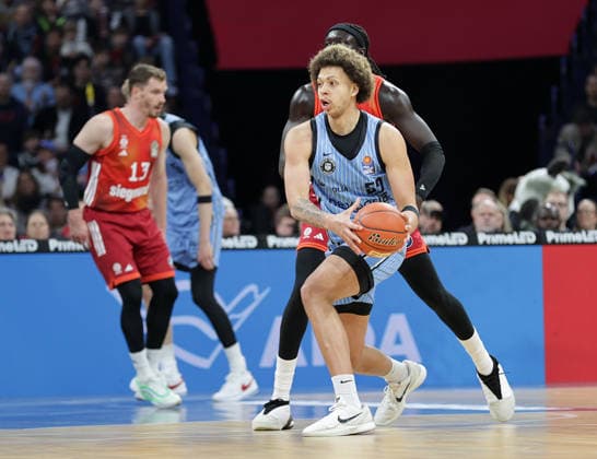 Zacharie Perrin Veolia Towers Hamburg Basketball, Men, Season 2025 2026, easyCredit Basketball Bundesliga, Basketball, Veolia Hamburg Towers vs FC Bayern Muenchen
