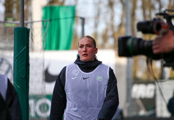 Germany Womens Bundesliga 2025 2026, Matchday 22 VfL Wolfsburg VS 1 FC Union Berlin AOK Stadion Wolfsburg Camilla Küver Camilla Kuver VfL Wolfsburg Women, 16 Wolfsburg Copyright: xAymanxAlahmedx