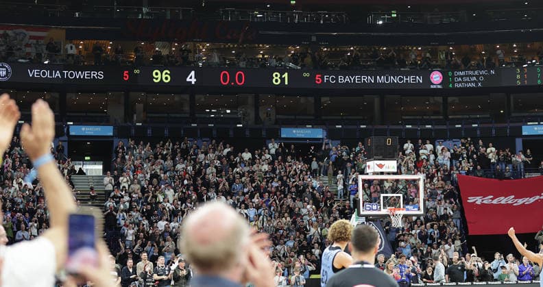 Basketball, Men, Season 2025 2026, easyCredit Basketball Bundesliga, Basketball, Veolia Hamburg Towers vs FC Bayern Muenchen, 96 81