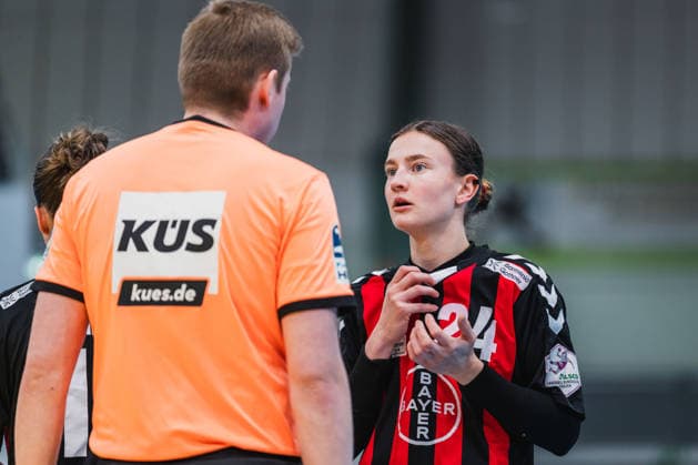 Britt van der Baan TSV Bayer 04 Leverkusen, 24 unglaeubig TSV Bayer 04 Leverkusen vs TG Nuertingen, Handball, 2 Handball Bundesliga, 22 Matchday, Season 2025 26, 29 03 2026, TSV Bayer 04 Leverkusen vs TG Nuertingen, Handball, 2 HBL, 22 Matchday, Season 2025 26, 29 03 2026 Leverkusen Copyright: xEibner-Pressefoto LukasxBaldygax EP_LBA