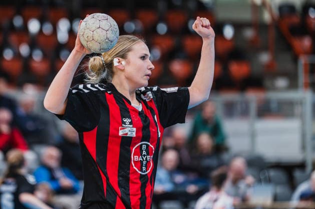 Annika Ingenpaß TSV Bayer 04 Leverkusen, 02 clenches her fist TSV Bayer 04 Leverkusen vs TG Nuertingen, Handball, 2 Handball Bundesliga, 22 Matchday, Season 2025 26, 29 03 2026, TSV Bayer 04 Leverkusen vs TG Nuertingen, Handball, 2 HBL, 22 Matchday, Season 2025 26, 29 03 2026 Leverkusen Copyright: xEibner-Pressefoto LukasxBaldygax EP_LBA