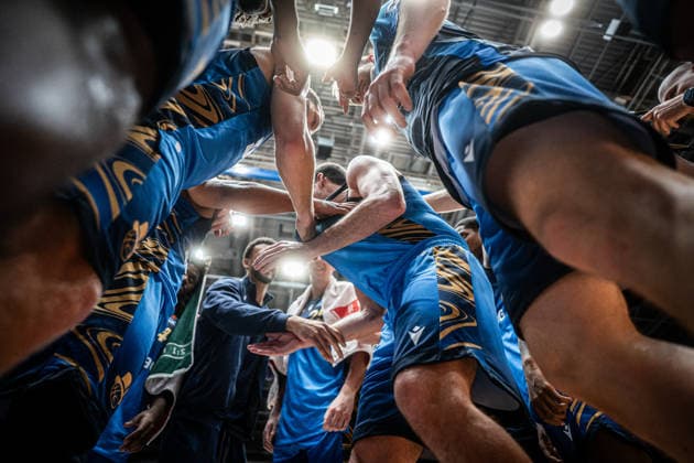 29 03 2026, xhfmx, Basketball easyCredit BBL Bundesliga, Frankfurt Skyliners Rostock Seawolves Skyliners celebrate home win against Rostock DFL DFB REGULATIONS PROHIBIT ANY USE OF PHOTOGRAPHS as IMAGE SEQUENCES and or QUASI VIDEO Frankfurt am Main