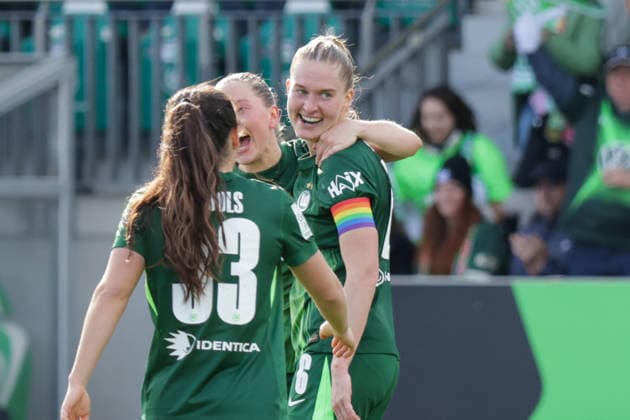 29 03 2026, xgrfx, Soccer Google Pixel Women Bundesliga, VfL Wolfsburg 1 FC Union Berlin v l Goal, Janina Minge to 1 1 VfL Wolfsburg DFL DFB REGULATIONS PROHIBIT ANY USE OF PHOTOGRAPHS as IMAGE SEQUENCES and or QUASI VIDEO Wolfsburg