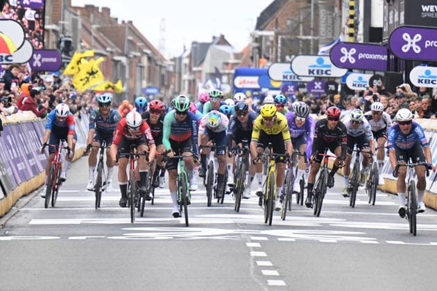 29-03-2026 In Flanders Fields; 2026, Alpecin - Premier Tech; 2026, Decathlon - Cma Cgm; 2026, Visma - Lease A Bike; 2026, Lotto - Intermarche; Philipsen, Jasper; Andresen Lund, Tobias; Laporte, Christophe; De Lie, Arnaud; Wevelgem; 