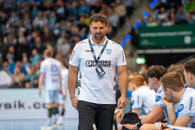 Handball I Men I Season 2025 2026 I Bundesliga I 26 Matchday I TVB Stuttgart TBV Lemgo Lippe I 29 03 2026 Florian Kehrmann Coach, TBV Lemgo Lippe Stuttgart Porsche Arena Baden Württemberg Germany Copyright: xLobeca MaxxPetershansx