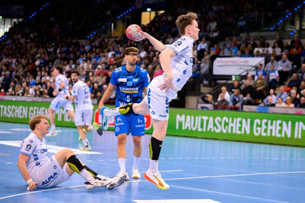 Stuttgart HBL 25 26 TVB Stuttgart TBV Lemgo Jarnes Faust TBV Lemgo Stuttgart Porsche Arena Baden Württemberg Germany