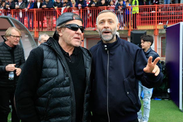 Renzo Rosso owner of LR Vicenza, Stefano Rosso president of LR Vicenza during the match of 6th day of the Serie A Championship between L.R. Vicenza vs Union Brescia at the Romeo Menti Stadium on 29 March 2026 in Vicenza, VI.  Copyright: xEmanuelexPennacchio IPAxSportx xipa-agency.netx xx IPA_73605035 IPA_Agency_IPA73605035