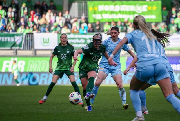 Germany Womens Bundesliga 2025 2026, Matchday 22 VfL Wolfsburg VS 1 FC Union Berlin AOK Stadion Wolfsburg Thea Bjelde VfL Wolfsburg Women, 2 Eileen Campbell 1 FC Union Berlin Women, 10 Wolfsburg Copyright: xAymanxAlahmedx