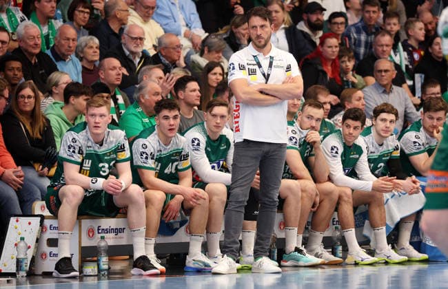 29 03 2026, Germany, Göppingen, Handball DAIKIN HBL, FRISCH AUF Göppingen vs HC Erlangen, FAG Coach Ben Matschke