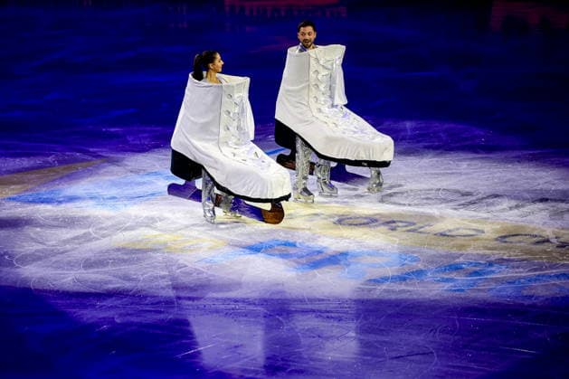 ISU Figure skating, Eiskunstlauf World Championships 2026 - Day 5 Lilah Fear and Lewis Gibson of Great Britain perform in the Exhibition of Champions during the ISU Figure Skating World Championships 2026 in Prague, Czech Republic, 29 March 2026. PRAGUE Czech Republic  Copyright: xMARTINxDIVISEKx