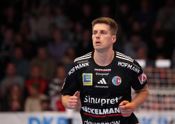 29 03 2026, Germany, Göppingen, Handball DAIKIN HBL, FRISCH AUF Göppingen vs HC Erlangen, Viggo Kristjansson HC