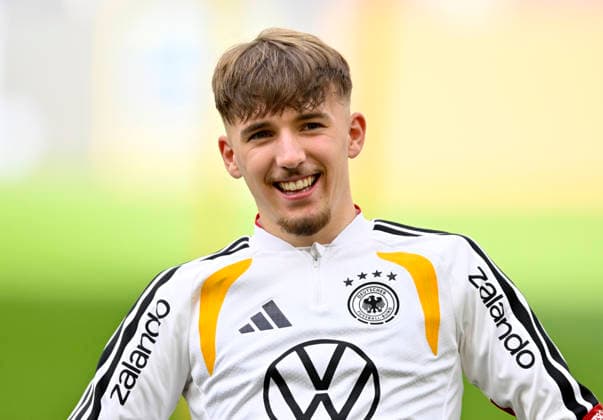 Lennart Karl GER 25 Portrait warming up training iam 29 03 2026 m ahead of the DFB Laenderspiel Germany GER vs Ghana GHA friendly match test match on 30 03 2026 DFL REGULATIONS PROHIBIT ANY USE OF PHOTOGRAPHS AS IMAGE SEQUENCES AND OR QUASI VIDEO DFB Laenderspiel Germany GER vs Ghana GHA