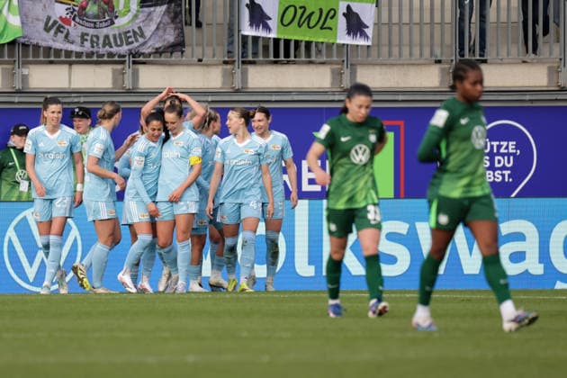 29 03 2026, xgrfx, Soccer Google Pixel Women Bundesliga, VfL Wolfsburg 1 FC Union Berlin v l Goal, Tanja Pawollek to 1 3 for Union Berlin DFL DFB REGULATIONS PROHIBIT ANY USE OF PHOTOGRAPHS as IMAGE SEQUENCES and or QUASI VIDEO Wolfsburg