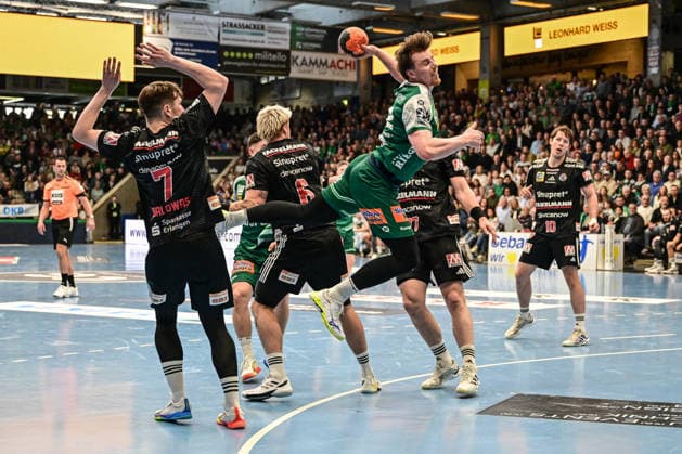 DAIKIN HBL Bundesliga Frisch Auf Göppingen HC Erlangen Göppingen, 29 03 2026 Erik Persson FRISCH AUF Göppingen, 22 on jump shot Göppingen, 29 03 2026, 26 Matchday of the DAIKIN Handball Bundesliga, Frisch Auf Göppingen HC Erlangen EWS Arena, Göppingen Copyright: xBEAUTIFULxSPORTS Märklx