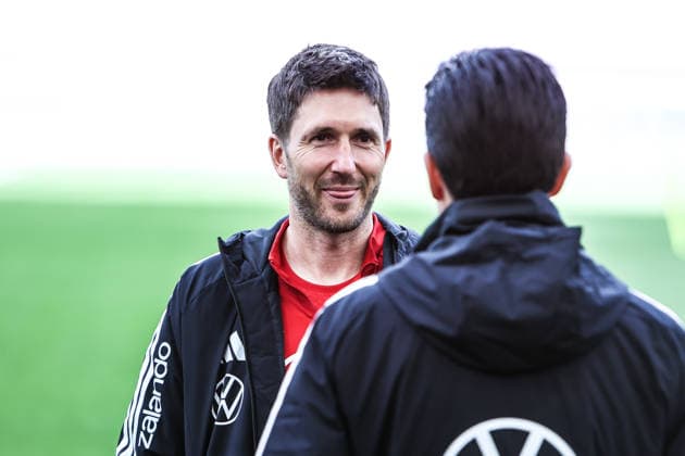 Sport, Football, UEFA international final training Germany before the friendly match against Ghana 29 03 2026, MHP Arena Stuttgart Benjamin Glück Co Trainer, Germany Stuttgart MHP Arena Baden Württemberg Germany