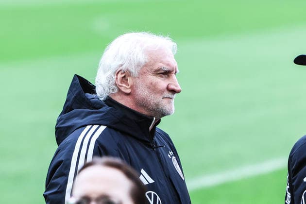 Sport, Football, UEFA international final training Germany before the friendly match against Ghana 29 03 2026, MHP Arena Stuttgart Rudi Völler Director National Team Stuttgart MHP Arena Baden Württemberg Germany