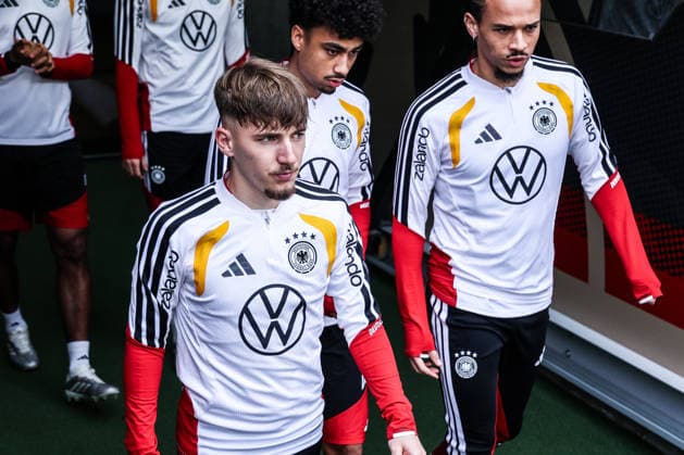 Sport, Football, UEFA international final training Germany before the friendly match against Ghana 29 03 2026, MHP Arena Stuttgart Lennart Karl Germany, 25 Stuttgart MHP Arena Baden Württemberg Germany