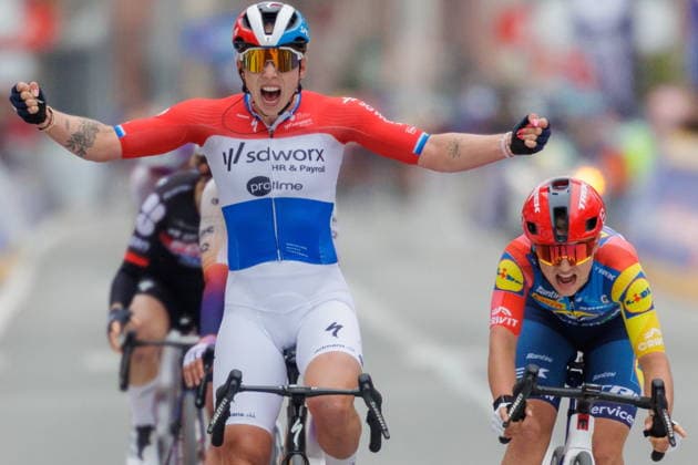 In Flanders Field - In Wevelgem one-day cycling race Dutch cyclist Lorena Wiebes of Team SDS Worx - Protime crosses the finish line to win the In Flanders Fields women s cycling race over 135 kilometres with start and finish in Wevelgem, Belgium, 29 March 2026. WEVELGEM BELGIUM  Copyright: xOLIVIERxMATTHYSx
