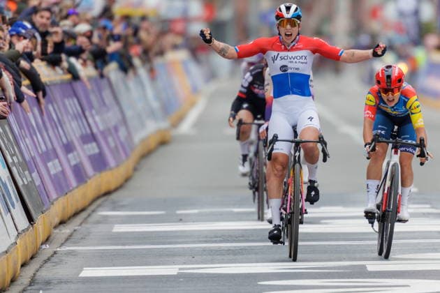 In Flanders Field - In Wevelgem one-day cycling race Dutch cyclist Lorena Wiebes of Team SDS Worx - Protime crosses the finish line to win the the In Flanders Fields women s cycling race over 135 kilometres with start and finish in Wevelgem, Belgium, 29 March 2026. WEVELGEM BELGIUM  Copyright: xOLIVIERxMATTHYSx