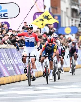 Dutch Lorena Wiebes of SD Worx-Protime wins the women elite Wevelgem to Wevelgem - In Flanders Fields one day cycling race, 134.9 km from and to Wevelgem, on Sunday 29 March 2026. MAARTENxSTRAETEMANS  x169260291x
