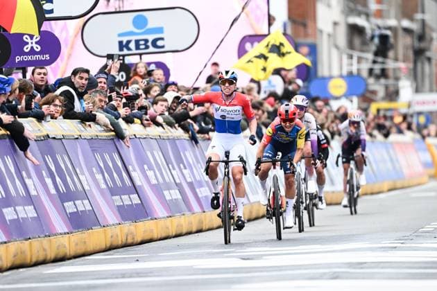 Dutch Lorena Wiebes of SD Worx-Protime wins the women elite Wevelgem to Wevelgem - In Flanders Fields one day cycling race, 134.9 km from and to Wevelgem, on Sunday 29 March 2026. MAARTENxSTRAETEMANS  x169260292x