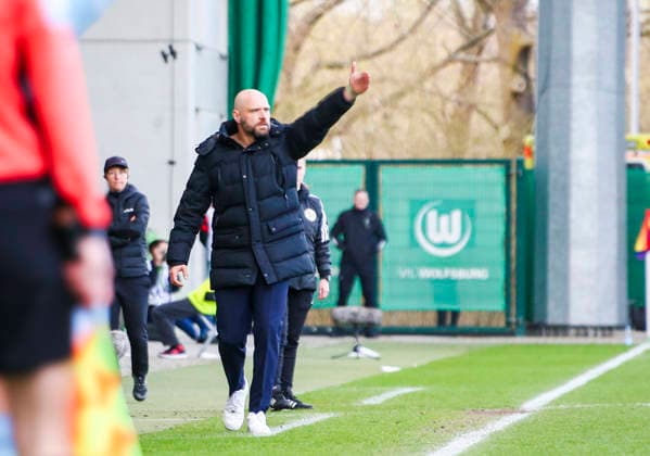 Germany Womens Bundesliga 2025 2026, Matchday 22 VfL Wolfsburg VS 1 FC Union Berlin AOK Stadion Wolfsburg Stephan Lerch Coach VfL Wolfsburg Women Wolfsburg Copyright: xAymanxAlahmedx