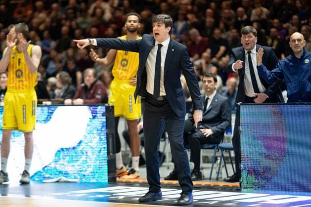 Pedro Calles Headcoach Alba Berlin GER, Basketball Loewen Braunschweig vs Alba Berlin, Basketball, easyCredit BBL, Week 26, Season 2025 26, 29 03 2026 GER, Basketball Loewen Braunschweig vs Alba Berlin, Basketball, easyCredit BBL, Week 26, Season 2025 26, 29 03 2026 Braunschweig Copyright: xEibner-Pressefoto DanielxREINELTx EP_DRT