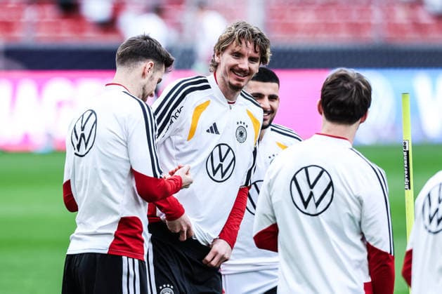 Sport, Football, UEFA international final training Germany before the friendly match against Ghana 29 03 2026, MHP Arena Stuttgart Nick Woltemade Germany, 11 Stuttgart MHP Arena Baden Württemberg Germany