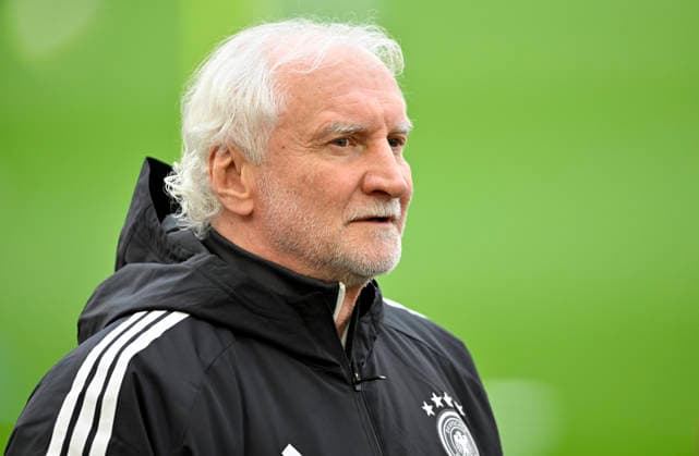Sports Director Rudi Voeller GER Portrait Warm-up Training iam 29 03 2026 m Ahead of the DFB Laenderspiel Germany GER vs Ghana GHA Friendship Match Test Match on 30 03 2026 DFL REGULATIONS PROHIBIT ANY USE OF PHOTOGRAPHS AS IMAGE SEQUENCES AND OR QUASI VIDEO DFB Laenderspiel Germany GER vs Ghana GHA