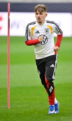 Lennart Karl GER 25 Action warm-up training iam 29 03 2026 m ahead of the DFB Laenderspiel Germany GER vs Ghana GHA friendly match test match on 30 03 2026 DFL REGULATIONS PROHIBIT ANY USE OF PHOTOGRAPHS AS IMAGE SEQUENCES AND OR QUASI VIDEO DFB Laenderspiel Germany GER vs Ghana GHA