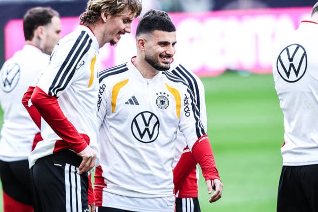 Sport, Football, UEFA international final training Germany before the friendly match against Ghana 29 03 2026, MHP Arena Stuttgart Deniz Undav Germany, 13 Stuttgart MHP Arena Baden Württemberg Germany