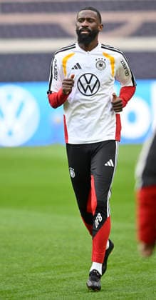 Antonio Ruediger GER 02 warm-up training iam 29 03 2026 m ahead of the DFB Laenderspiel Germany GER vs Ghana GHA friendly test match on 30 03 2026 DFL REGULATIONS PROHIBIT ANY USE OF PHOTOGRAPHS AS IMAGE SEQUENCES AND OR QUASI VIDEO DFB Laenderspiel Germany GER vs Ghana GHA